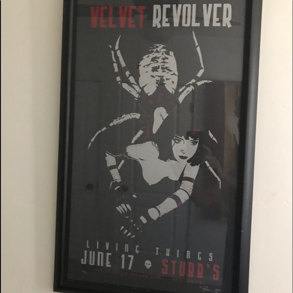 Velvet Revolver RARE Gig Poster SIGNED 47 of 146